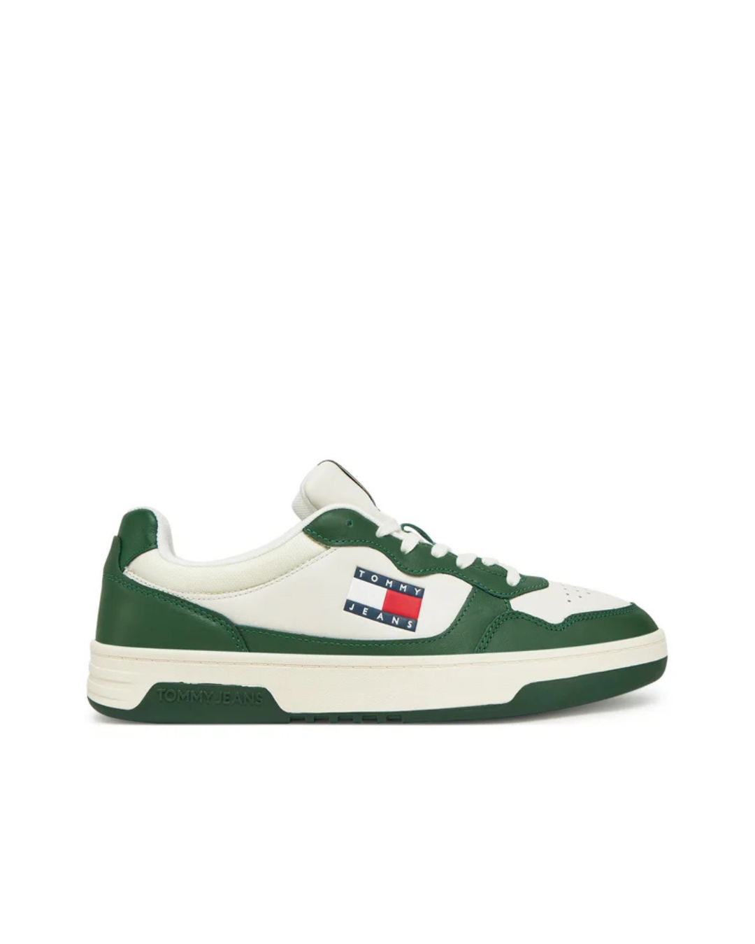 Tommy Jeans - Tjm Cupsole Leather Ess - Ivory and Green