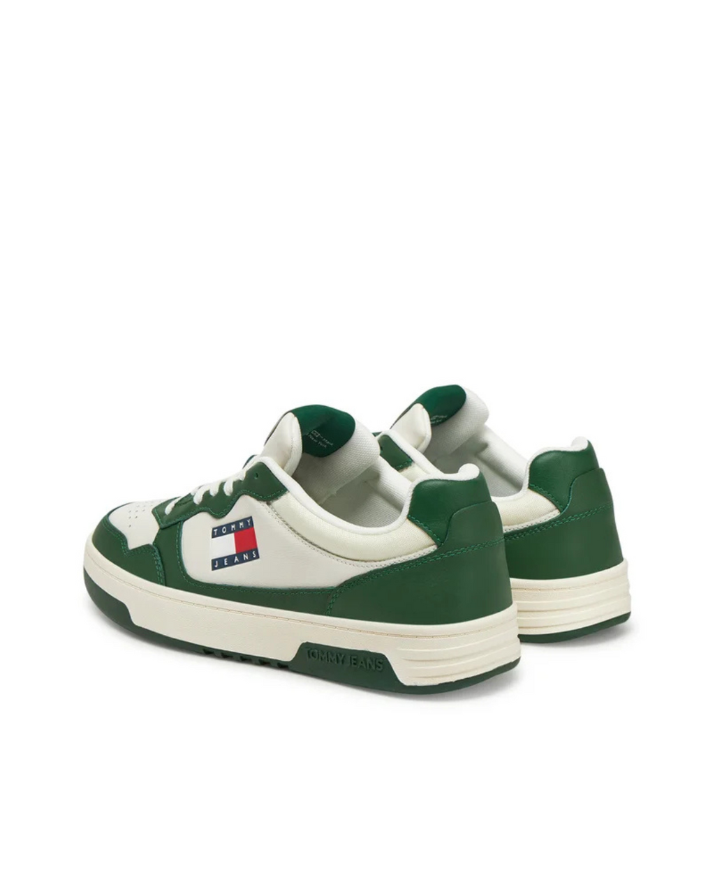 Tommy Jeans - Tjm Cupsole Leather Ess - Ivory and Green