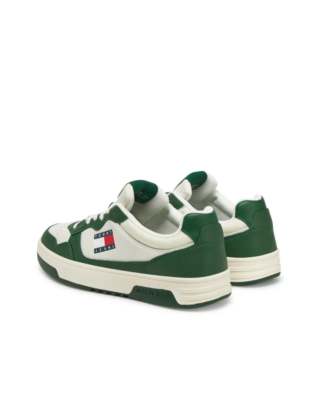 Tommy Jeans - Tjm Cupsole Leather Ess - Ivory and Green