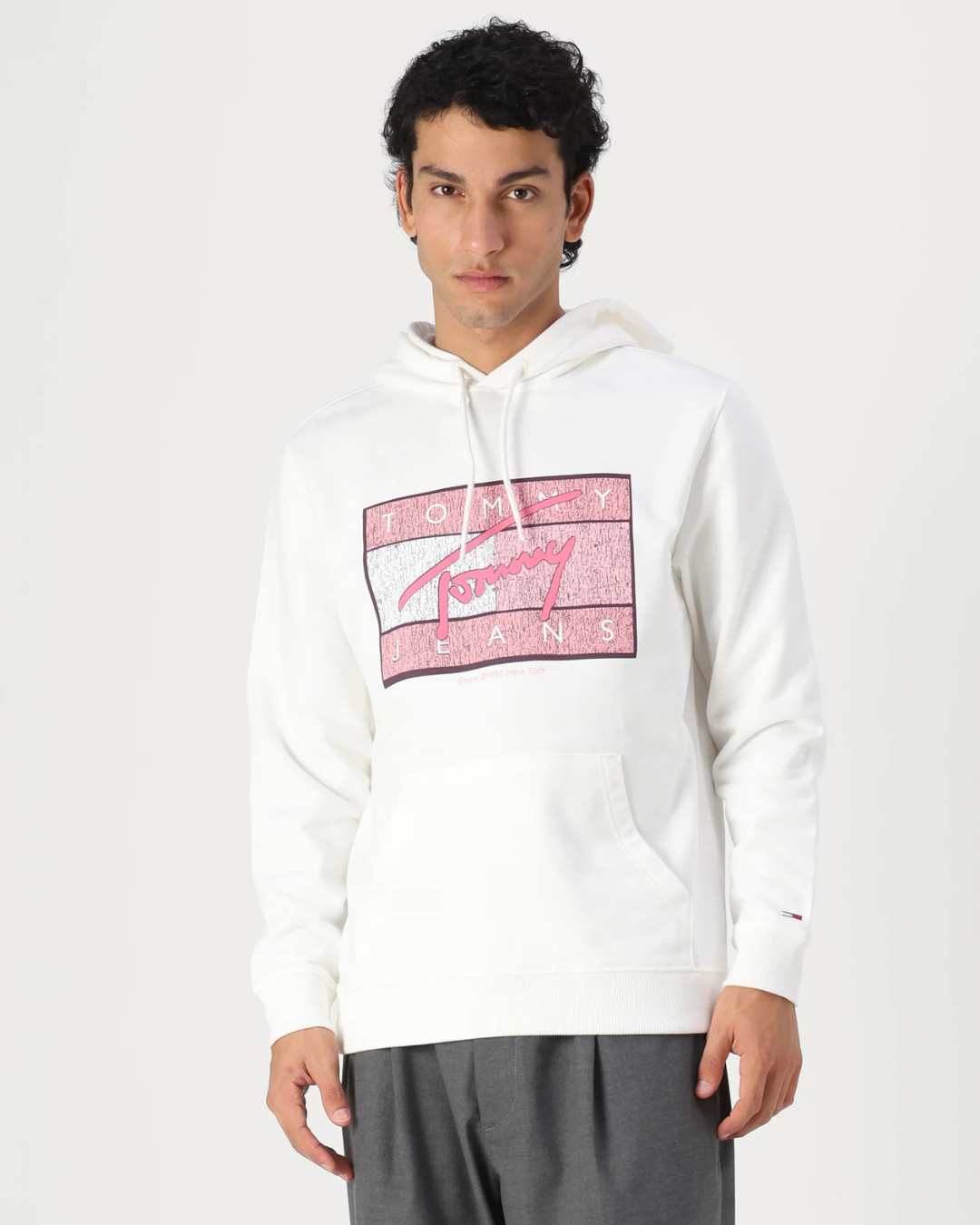 Tommy Jeans - Tjm Reg Dna Flag Twist Hood Ext - White