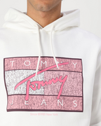 Tommy Jeans - Tjm Reg Dna Flag Twist Hood Ext - White