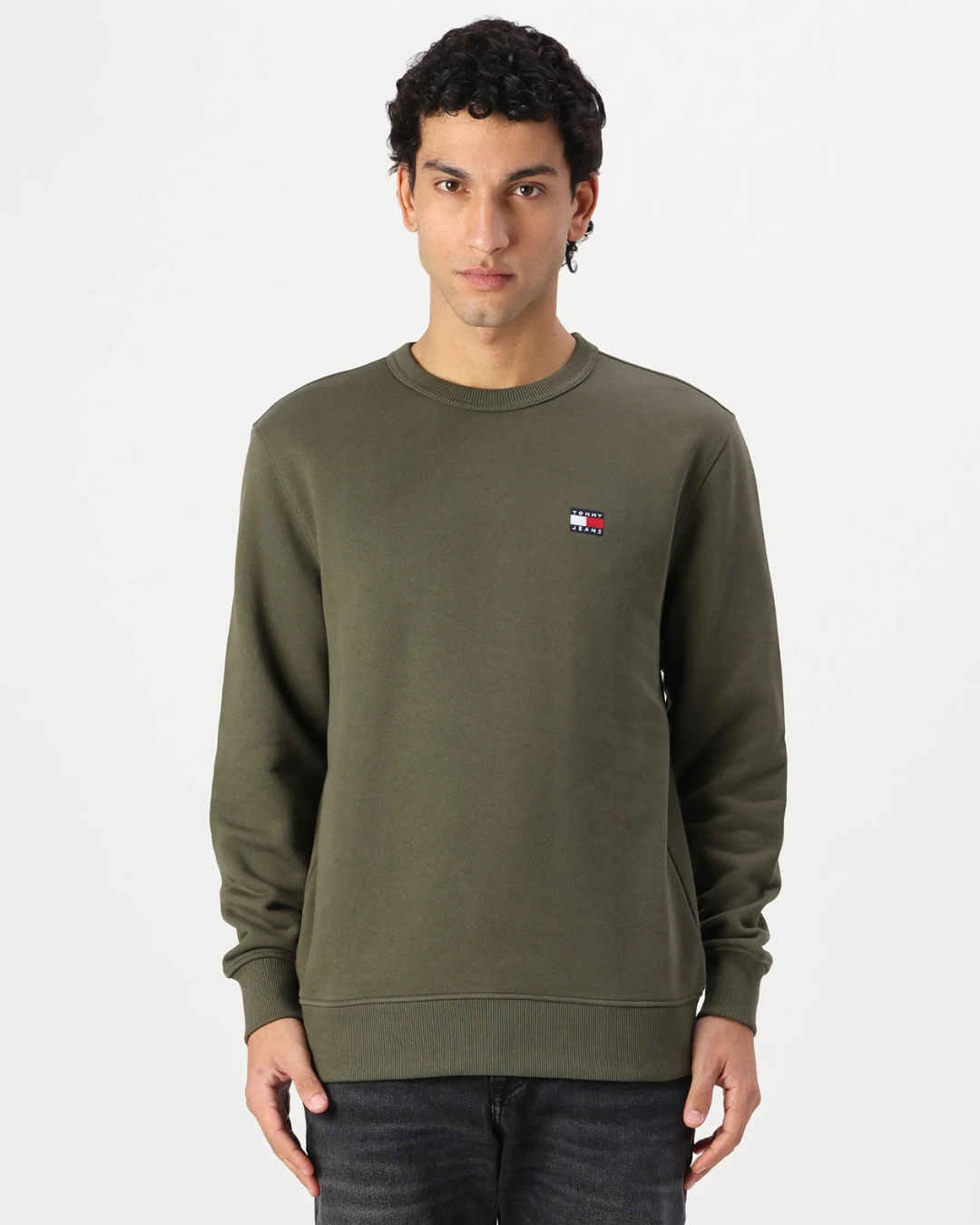 Tommy Jeans - Tjm Reg Badge Crew Ext - Green