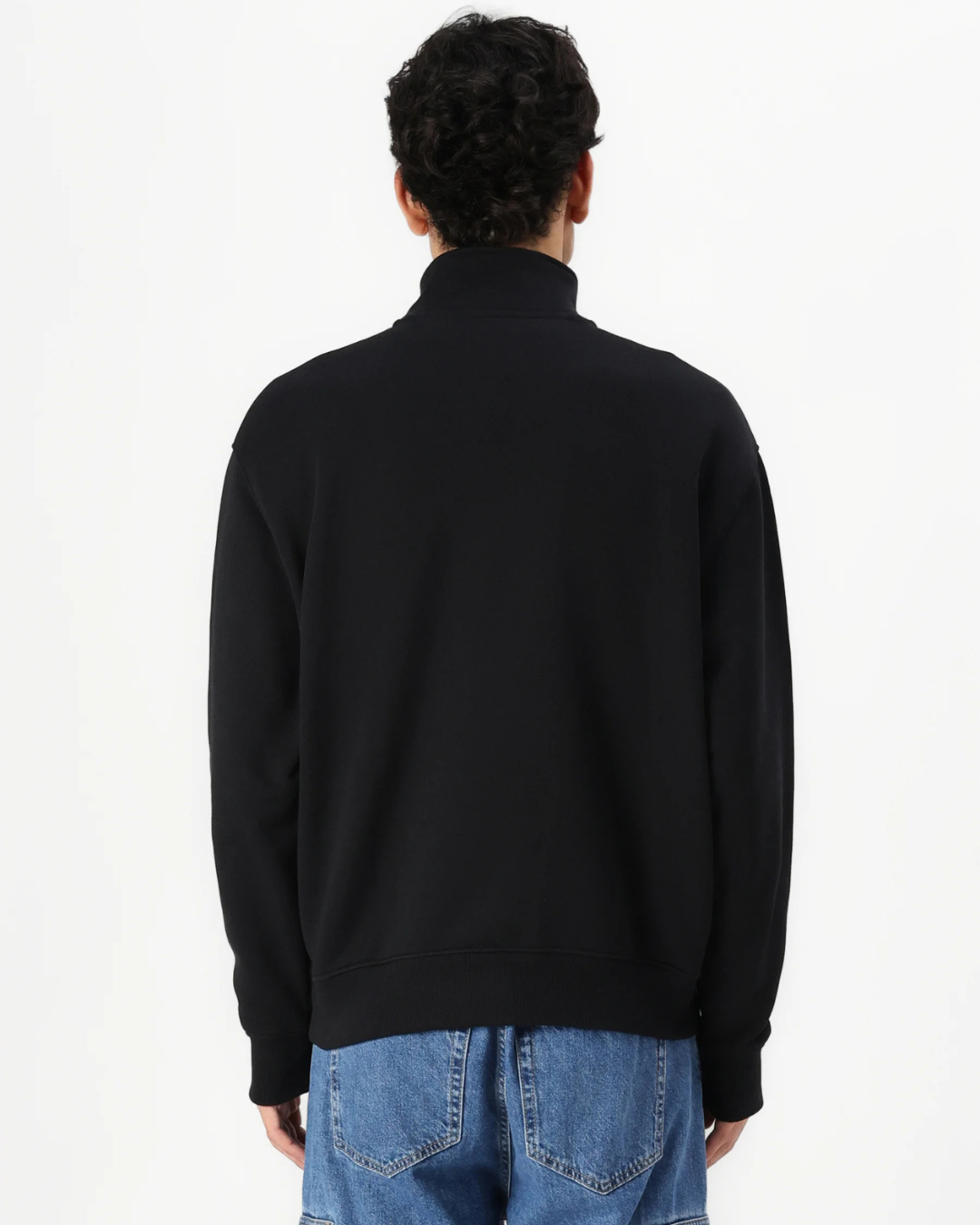 Tommy Jeans - Tjm Rlx Badge 1/4 Zip - Black