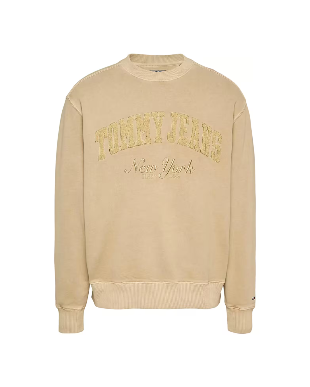Tommy Jeans - Tjm Rlx Vintage Varsity Crew - Beige