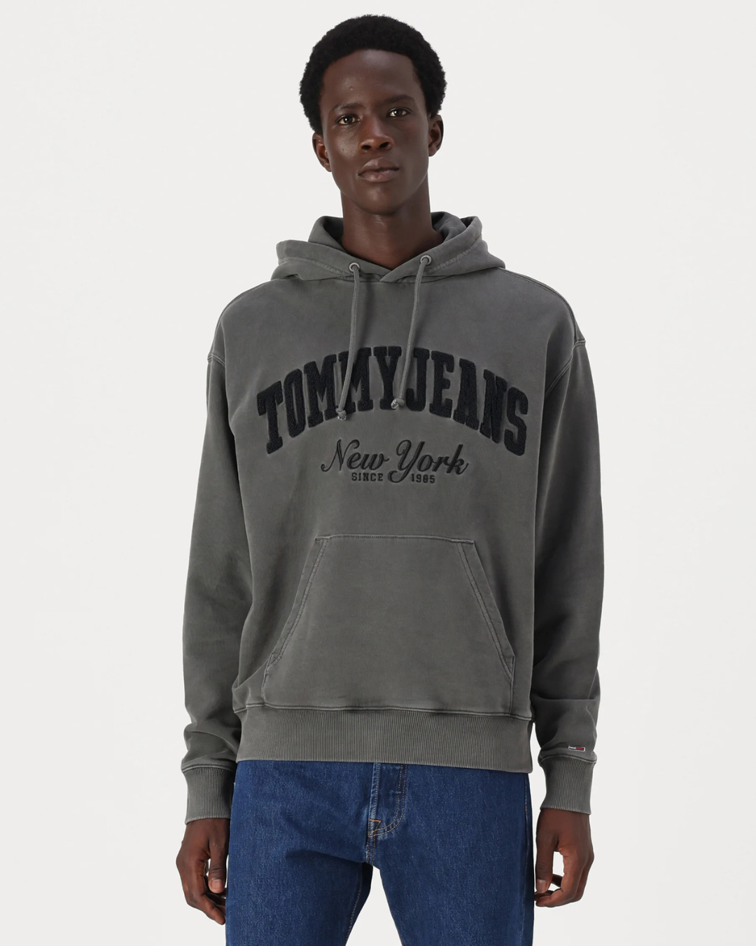 Tommy Jeans - Tjm Rlx Vintage Varsity Hoodie - Black