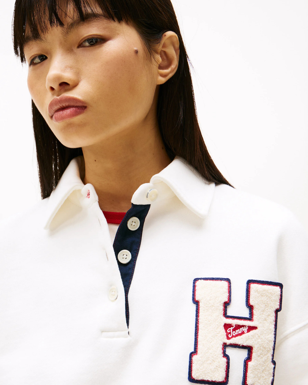 Tommy Jeans - Tjw H Graphic Hwk Polo - Bianco