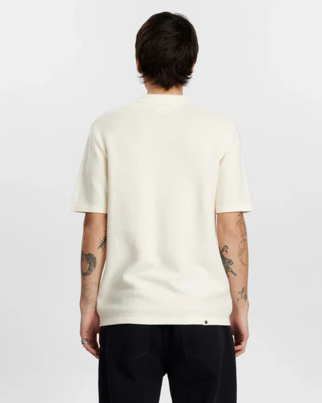 Anerkjendt - Aksvend S/S Knit Shirt - Cream