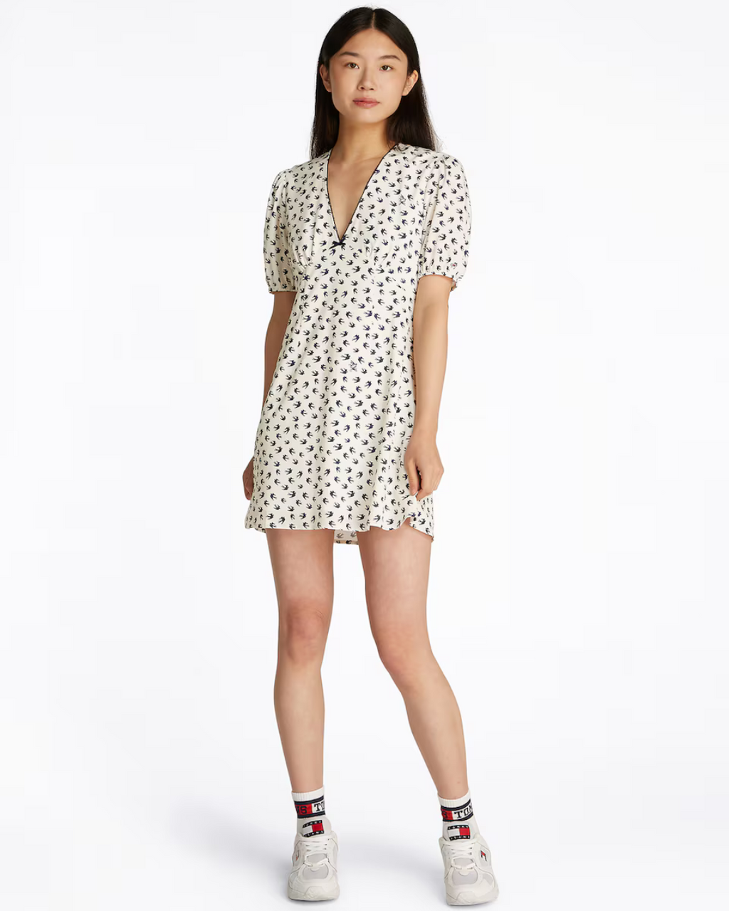 Tommy Jeans - Tjw SS Crepe Mini Dress - White