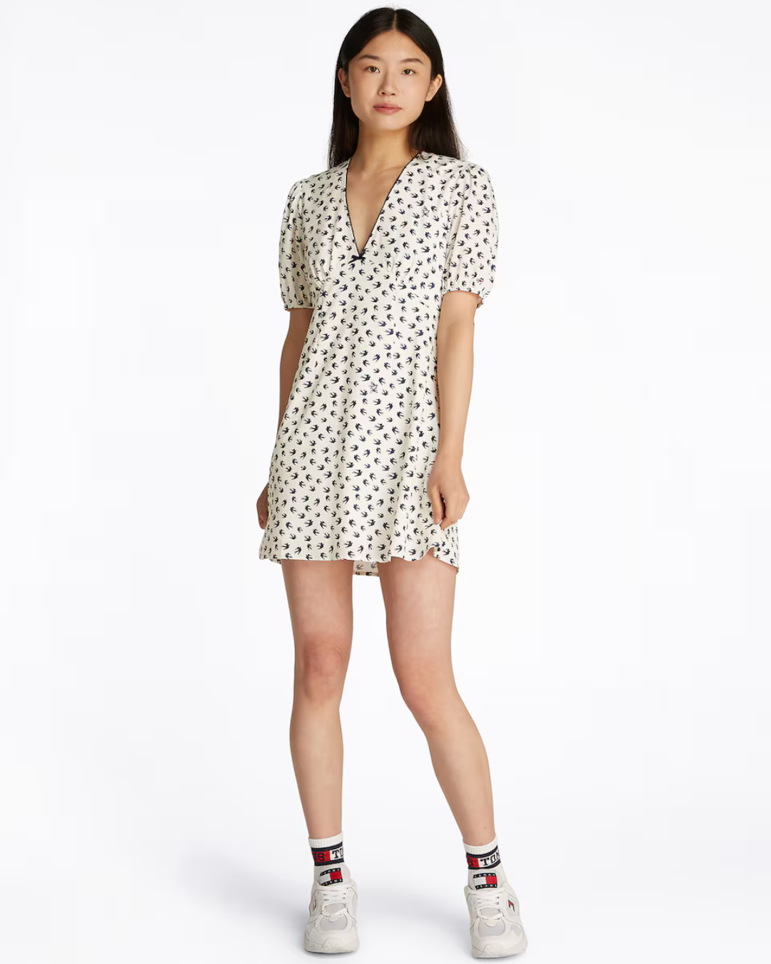 Tommy Jeans - Tjw SS Crepe Mini Dress - Bianco