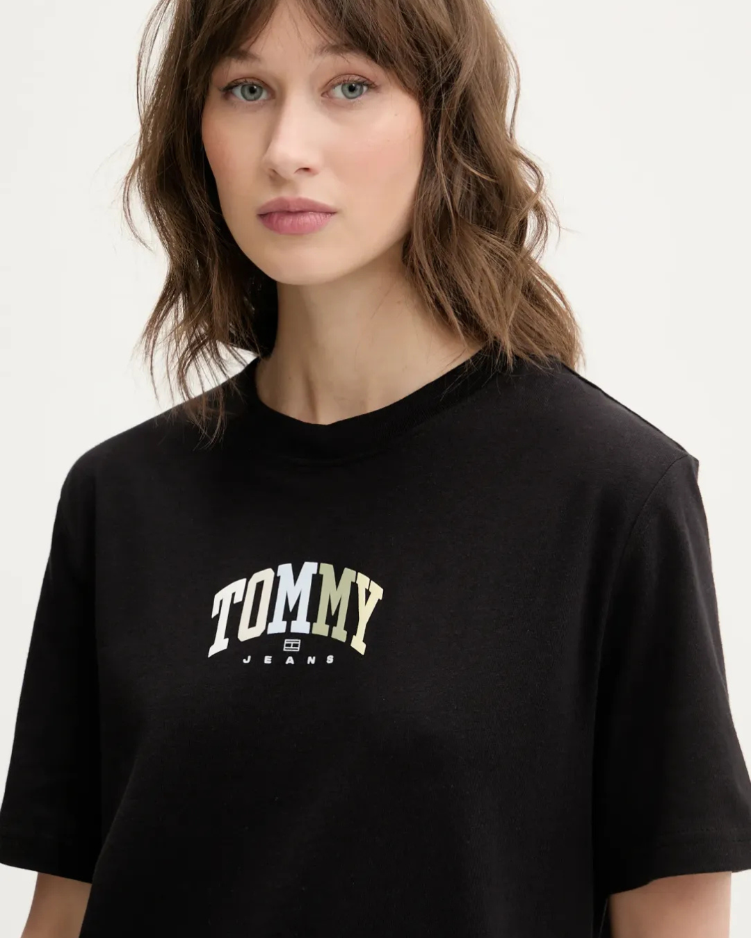 Tommy Jeans - Tjw Rlx Color Varsity Tee - Nero