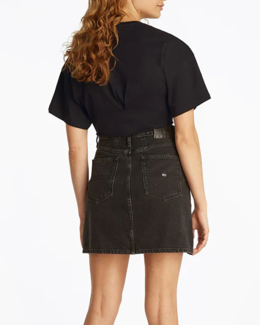 Tommy Jeans - Tjw Reg Waist Tie Badge Tee Ext - Nero