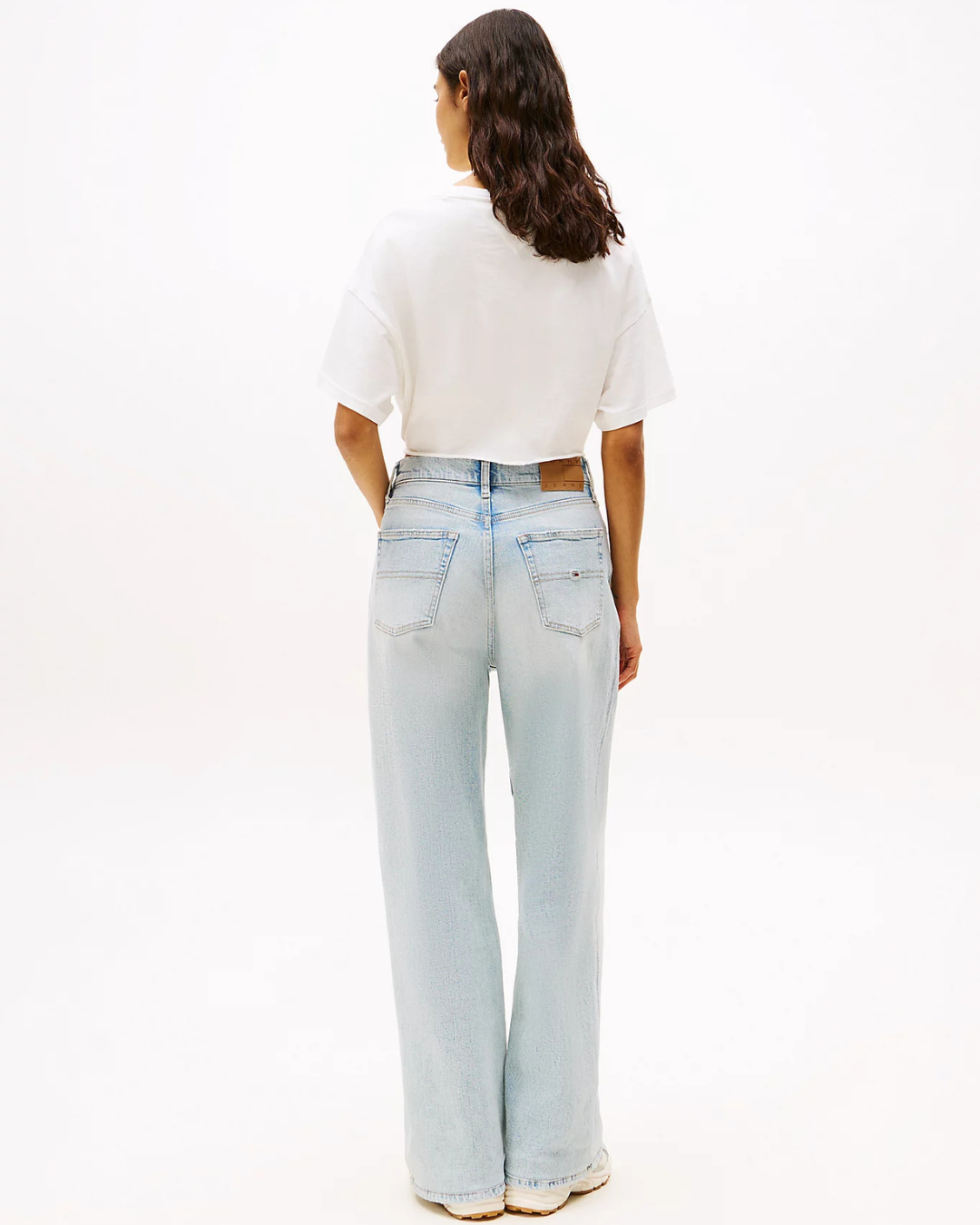 Tommy Jeans - Tjw Reg Waist Tie Badge Tee Ext - Bianco