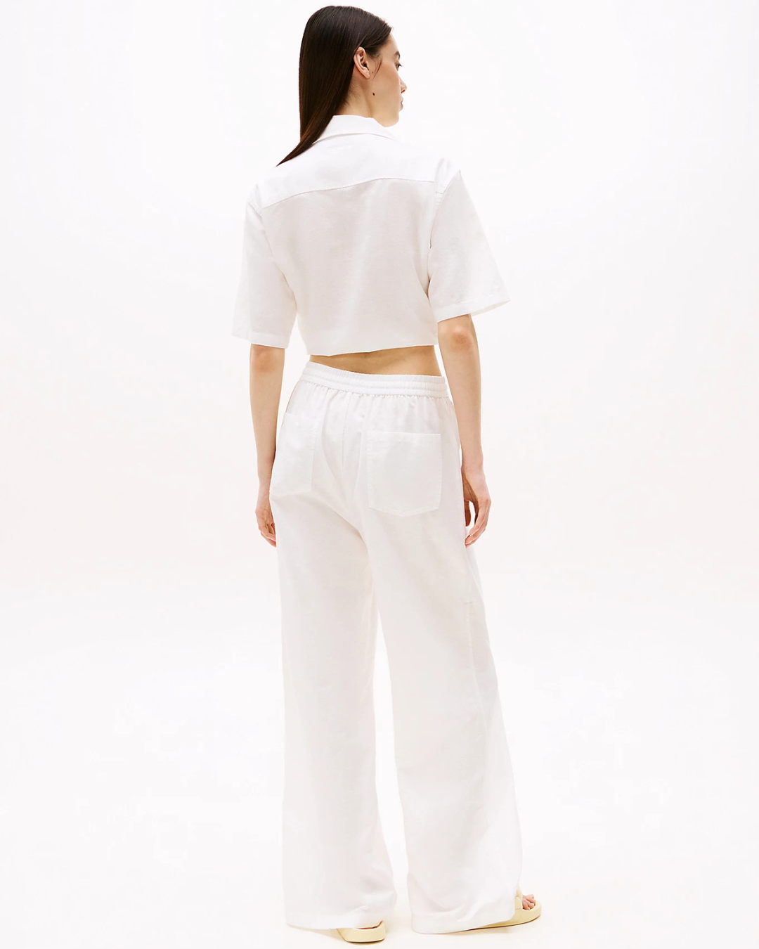 Tommy Jeans - Tjw Crp Linen SS Shirt - White