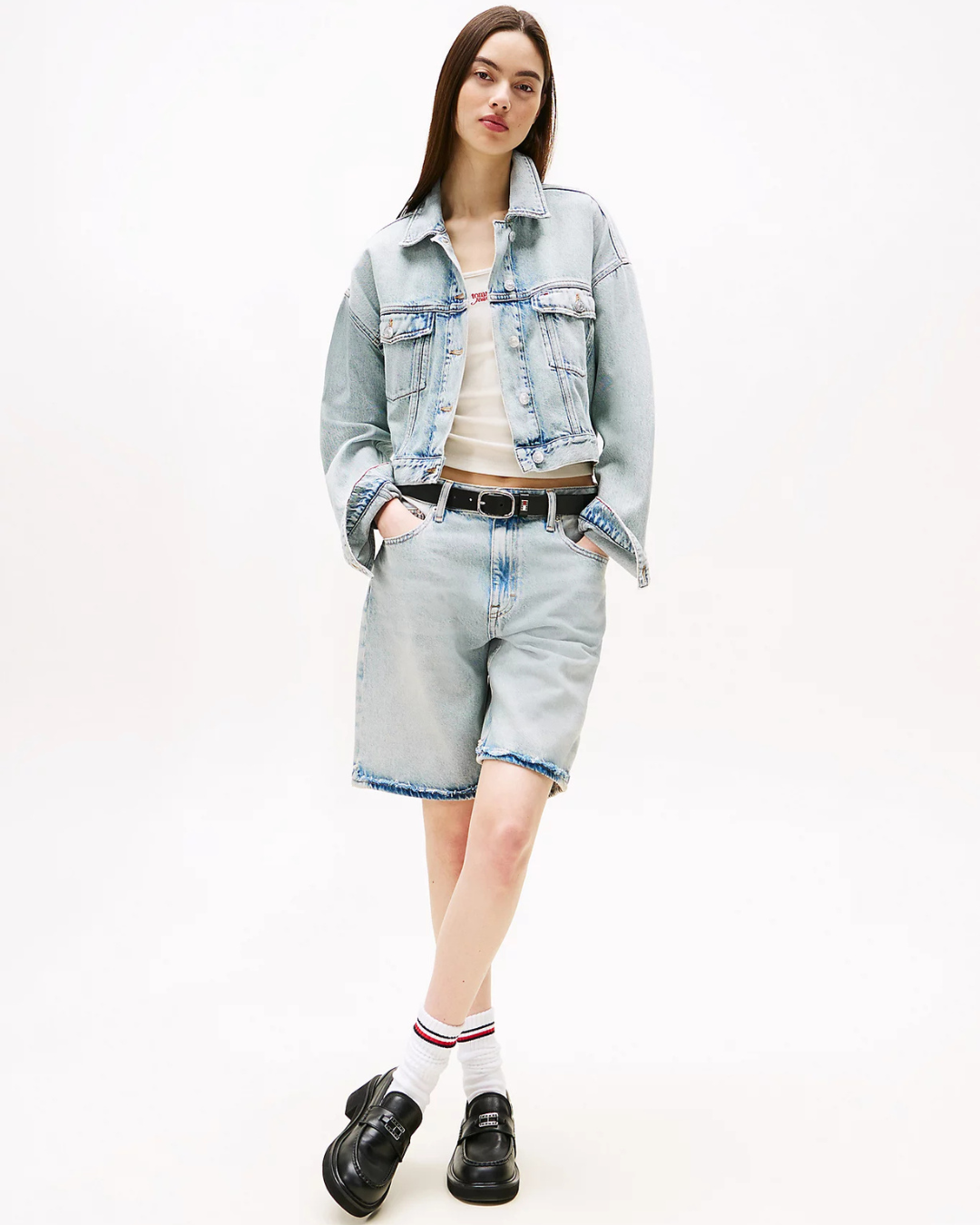 Tommy Jeans - Mia Rlxd Bermuda Short Bi6012 - Blu
