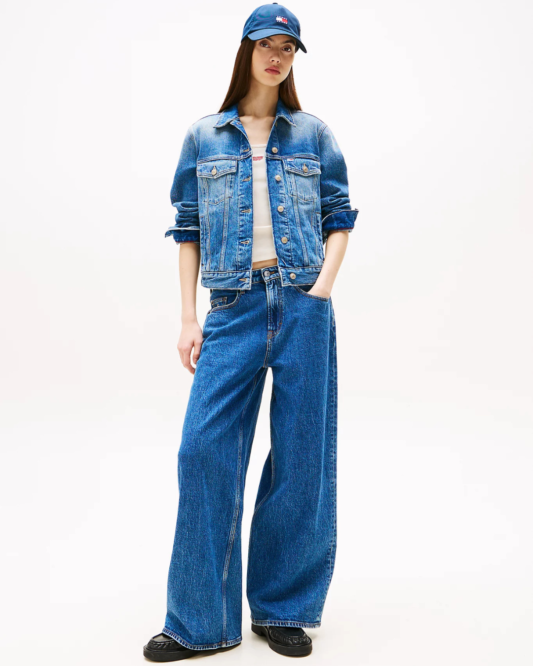 Tommy Jeans - Cls Trucker JK Rwb Ext Bi5135 - Blu