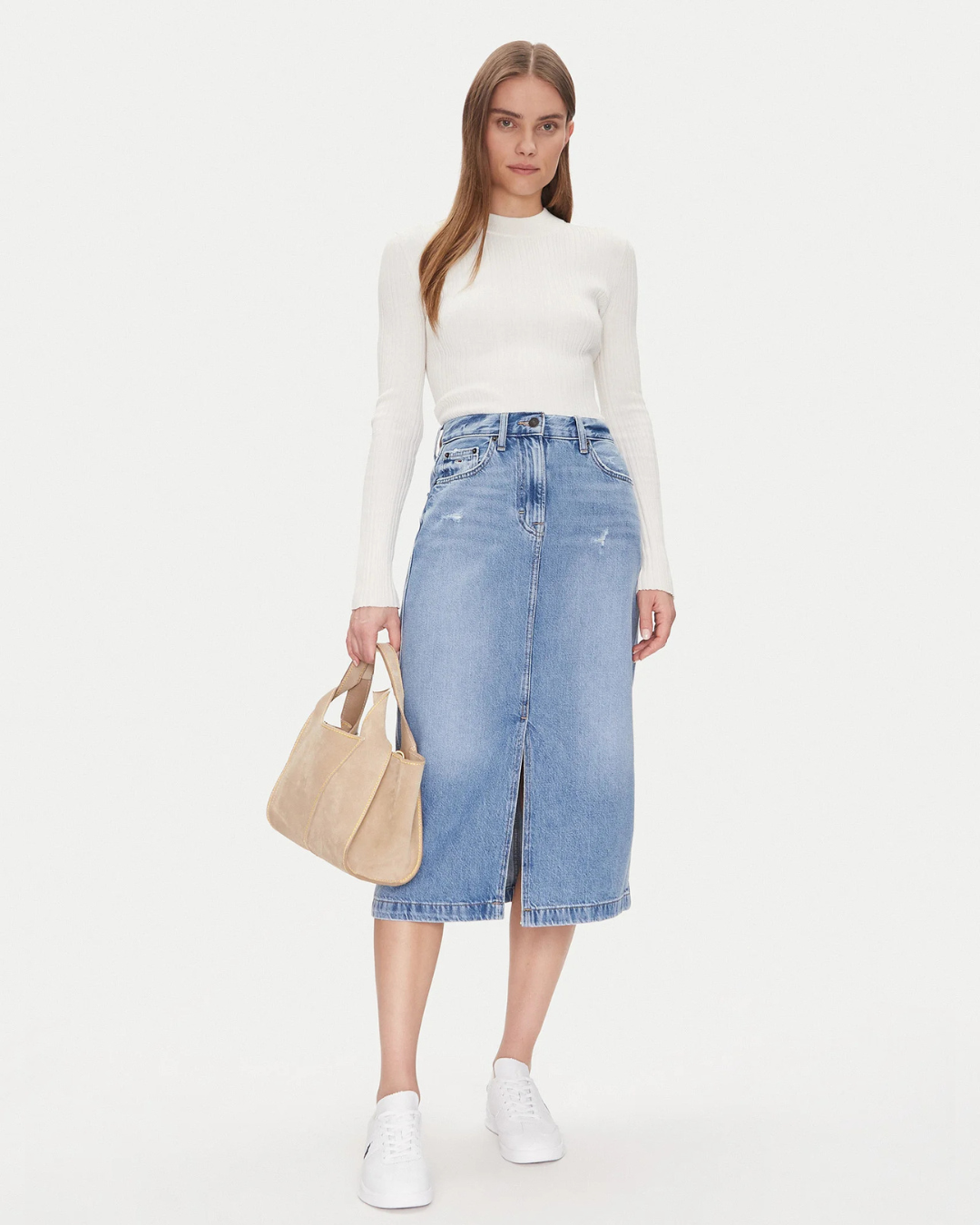 Tommy Jeans - Claire Midi Skirt Bi8036 - Blue
