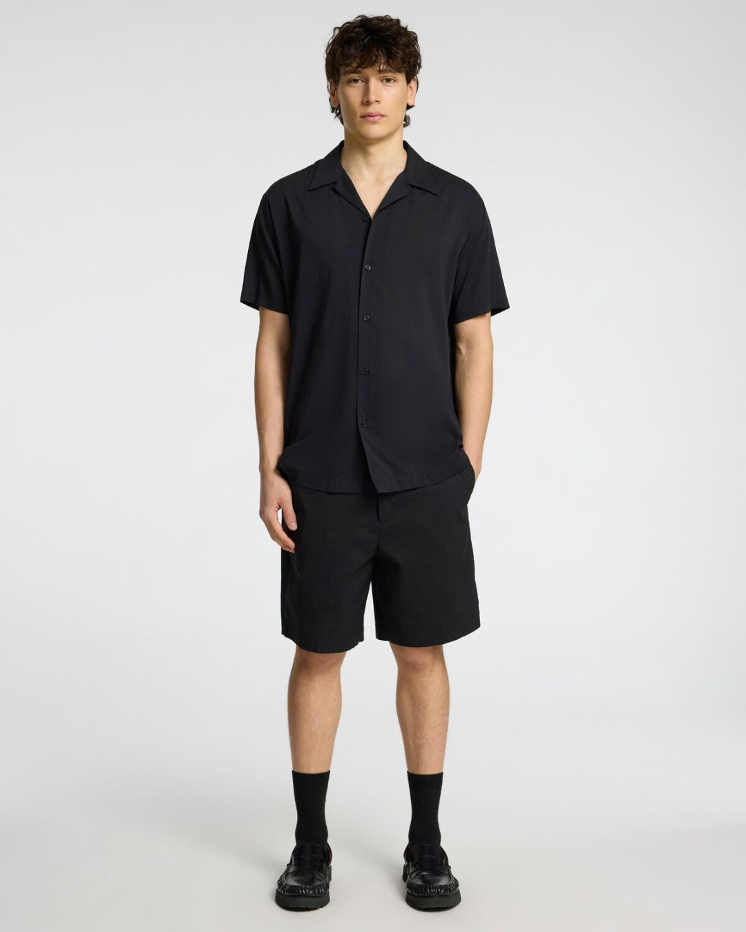 Selected Homme - Slhregular-Nico Press Shorts - Black