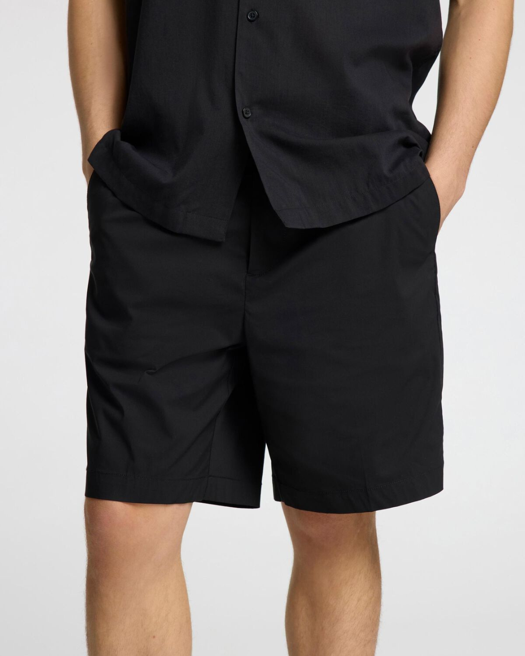 Selected Homme - Slhregular-Nico Press Shorts - Black
