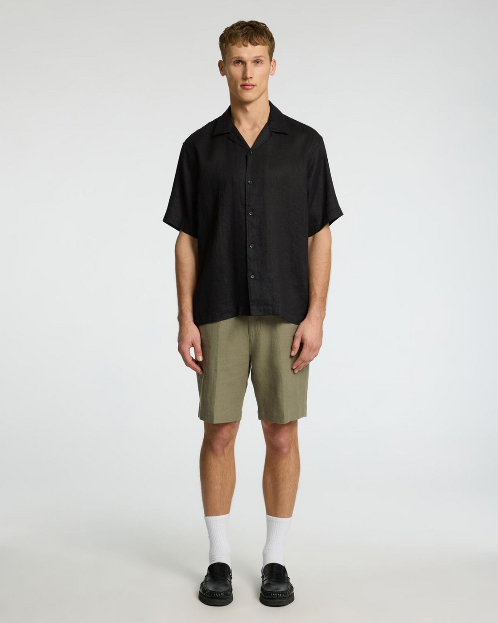 Selected Homme - Slhregkylian SS Shirt Resort - Nero