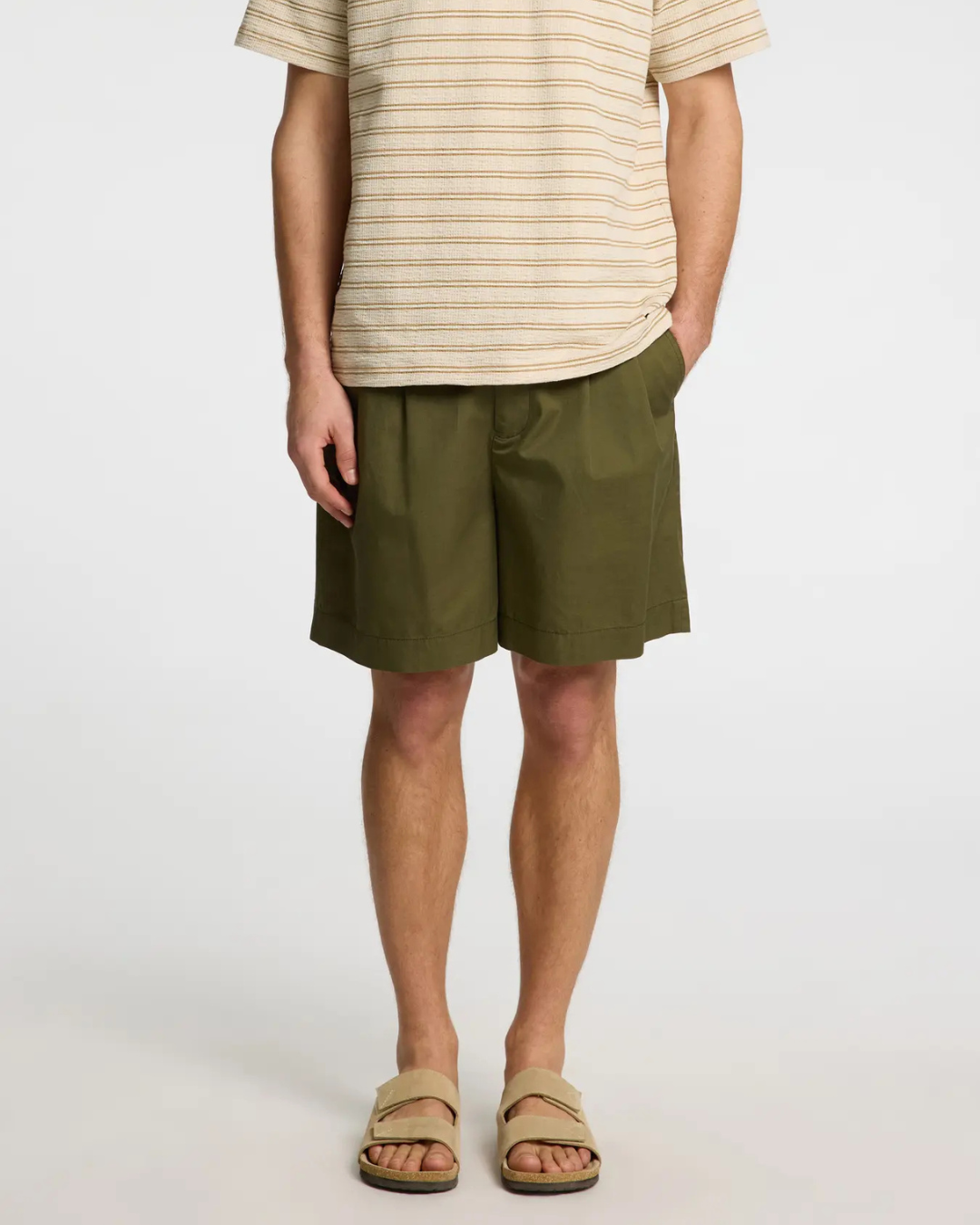 Selected Homme - Slhloose-Adam Pleat Shorts - Green