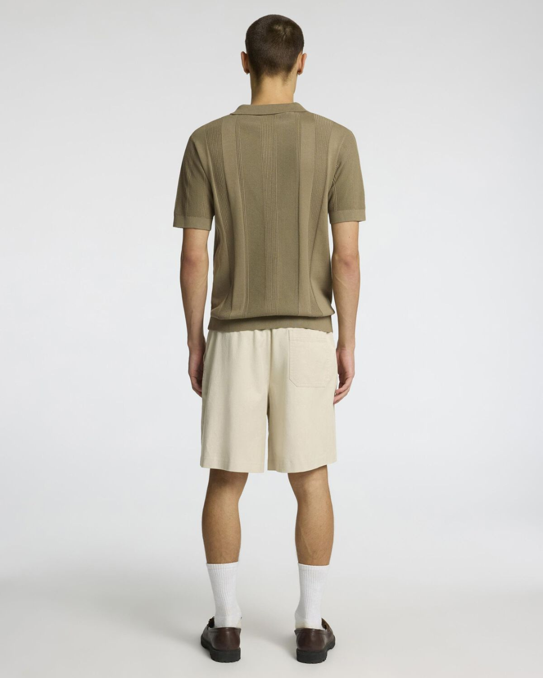 Selected Homme - Slhchanning SS Knit Structure Open Polo - Green