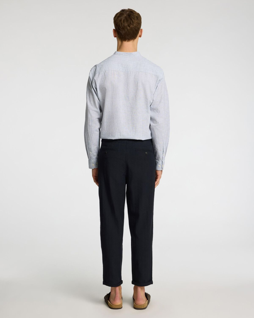 Selected Homme - Slh180-Relaxed Crop Ron Sun Pleat Pant - Black