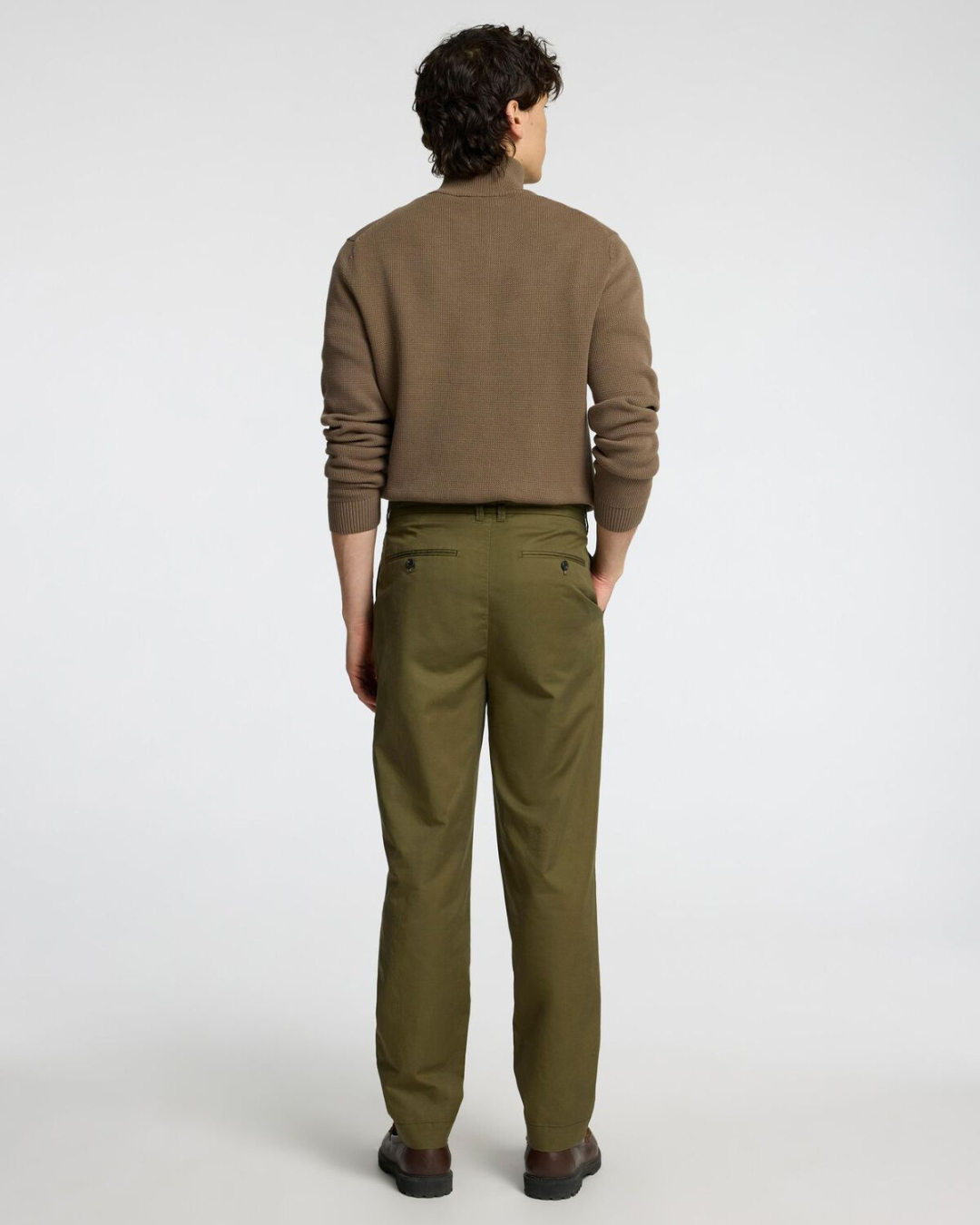 Selected Homme - Slh180-Relaxed Crop Adam Pleat Pant - Green