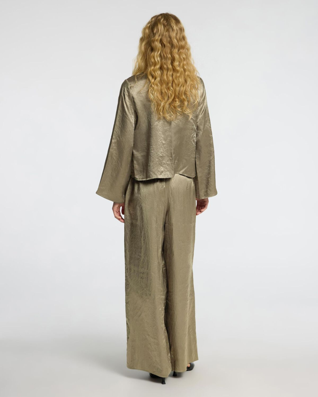 Selected Femme - Slfselene HW Wide Pant - Green