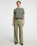 Selected Femme - Slfessential SS Boxy Tee - Green