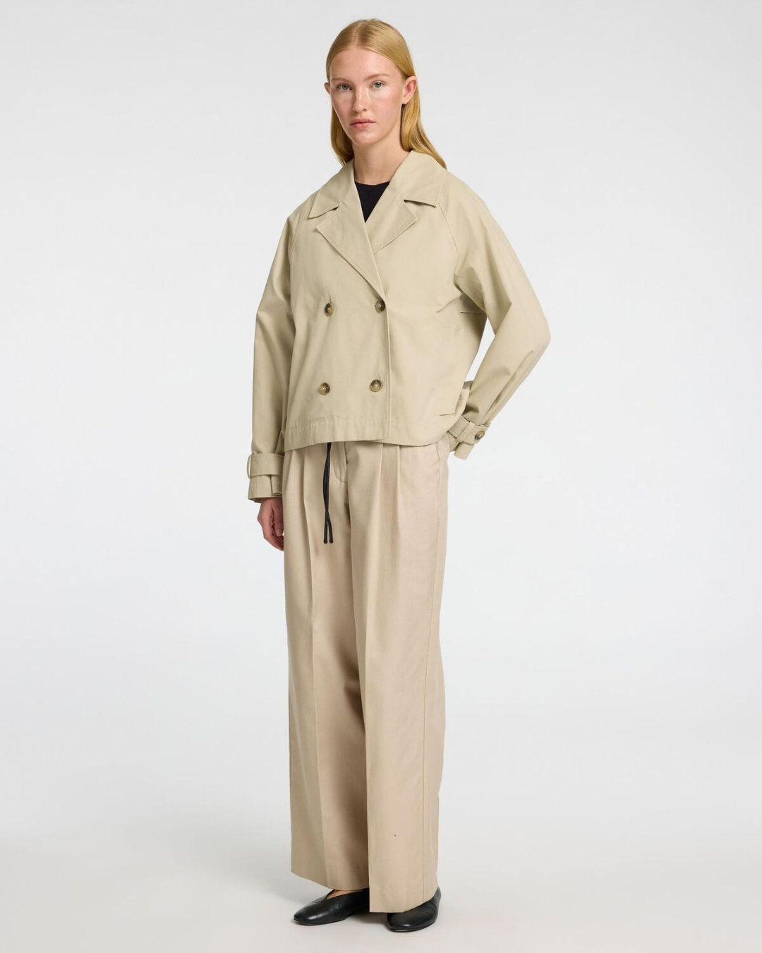Selected Femme - Slfcilo Short Trenchcoat - Beige