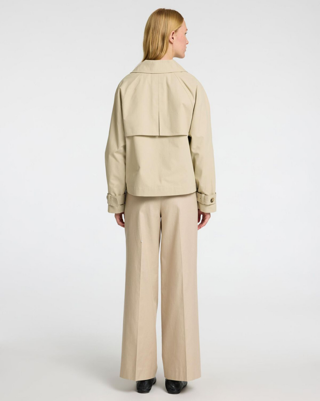 Selected Femme - Slfcilo Short Trenchcoat - Beige