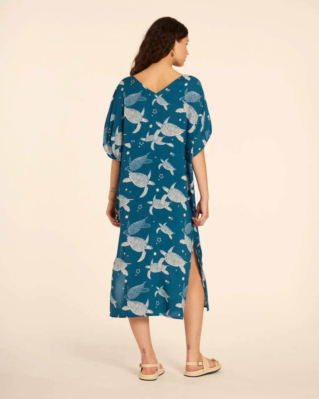 Pepa Loves - Vestido Tunica Tortugas - Blu