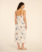Pepa Loves - Vestido Tirantas Bordado Medusas - Cream