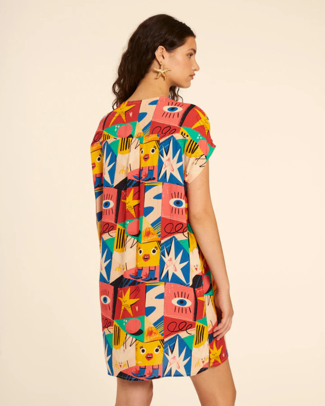 Pepa Loves - Vestido Corto Abotonado Comic - Stampato