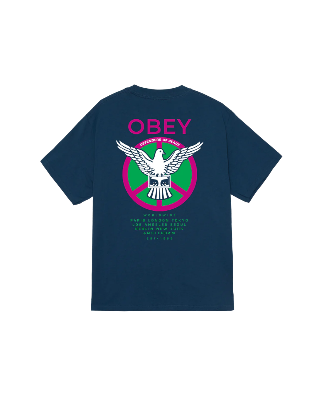 Obey - Obey Peace Defenders Tee - Blu