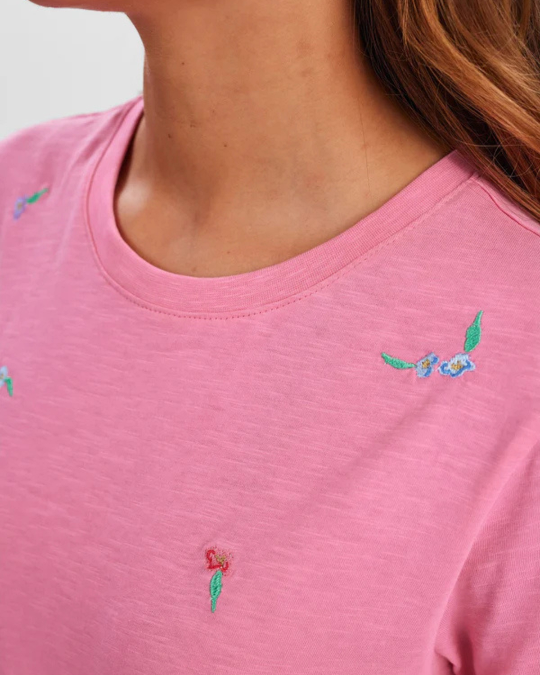 Numph - Nusuis T-Shirt- Gots - Rosa