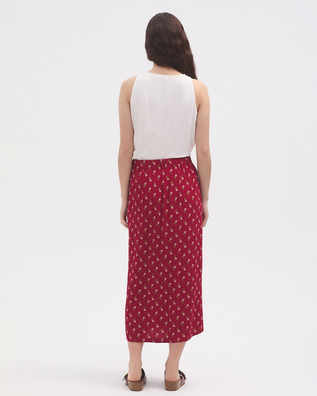 Nice Things - Little Samoa Print Wrap Skirt - Rosso