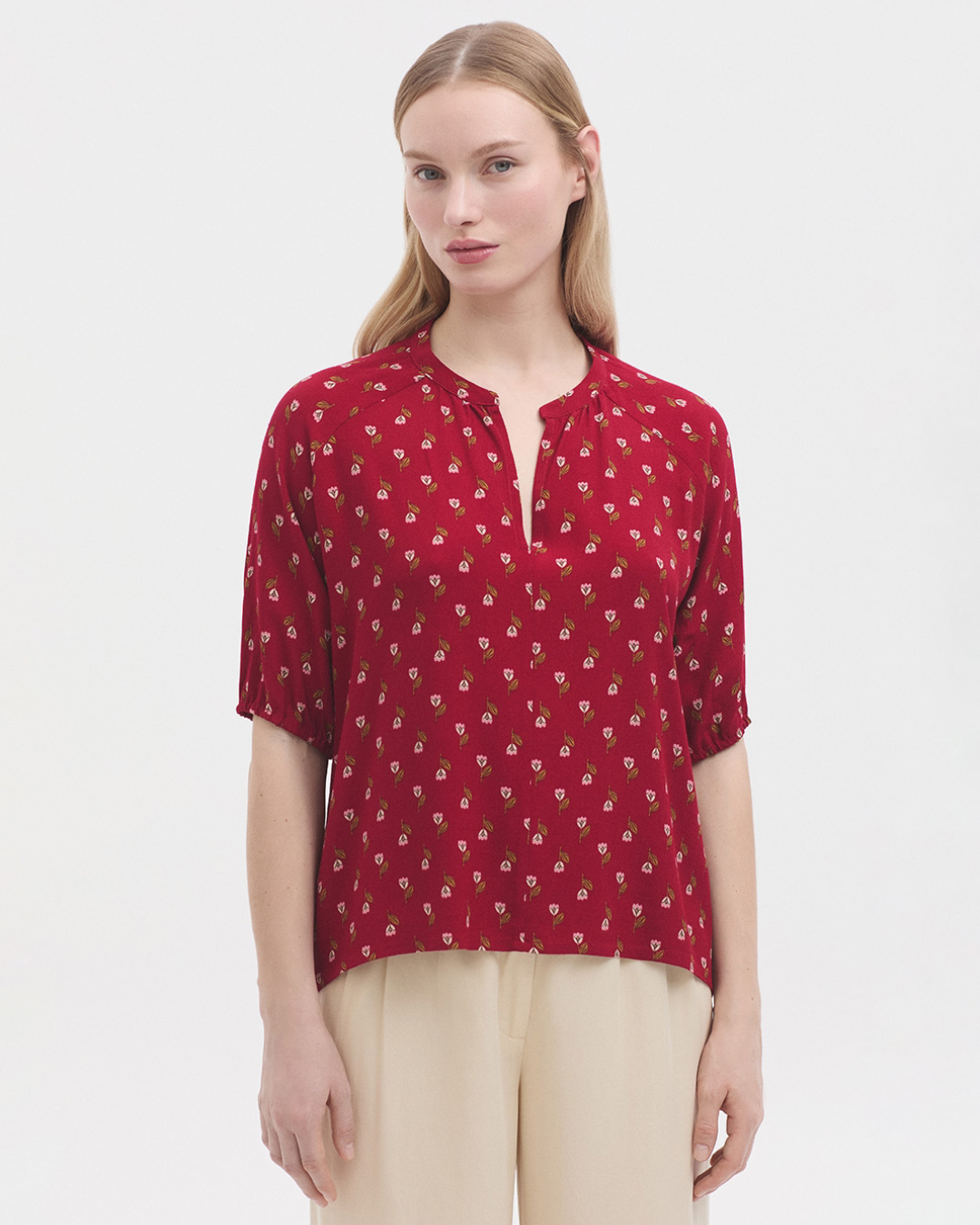 Nice Things - Little Samoa Print Top - Rosso