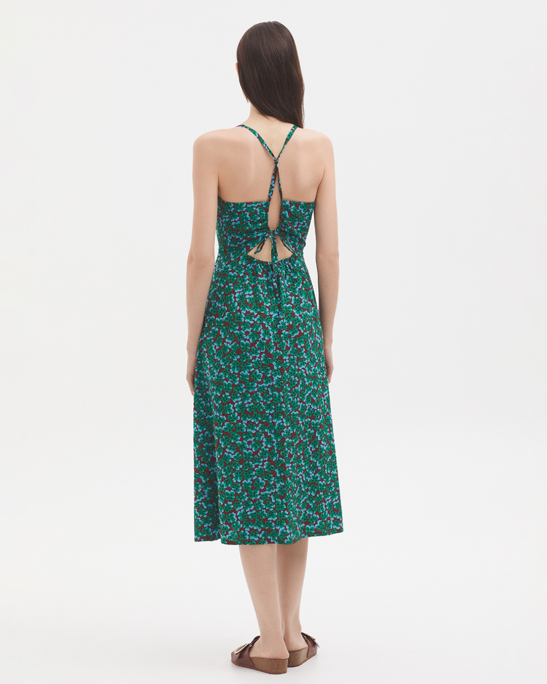 Nice Things - Knot Back Dress Lucky Clover Print - Multi