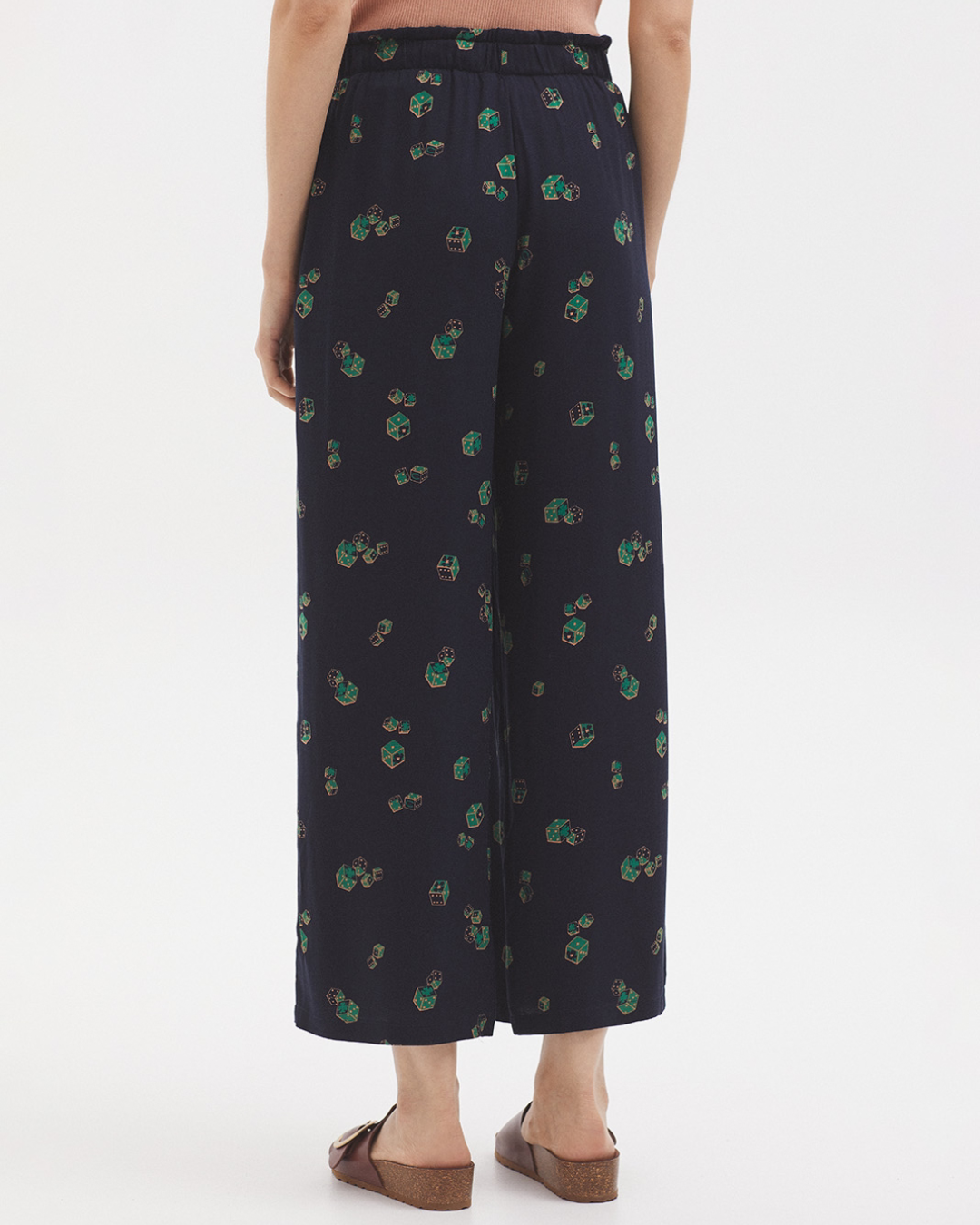 Nice Things - Dice Game Print Pants - Blu
