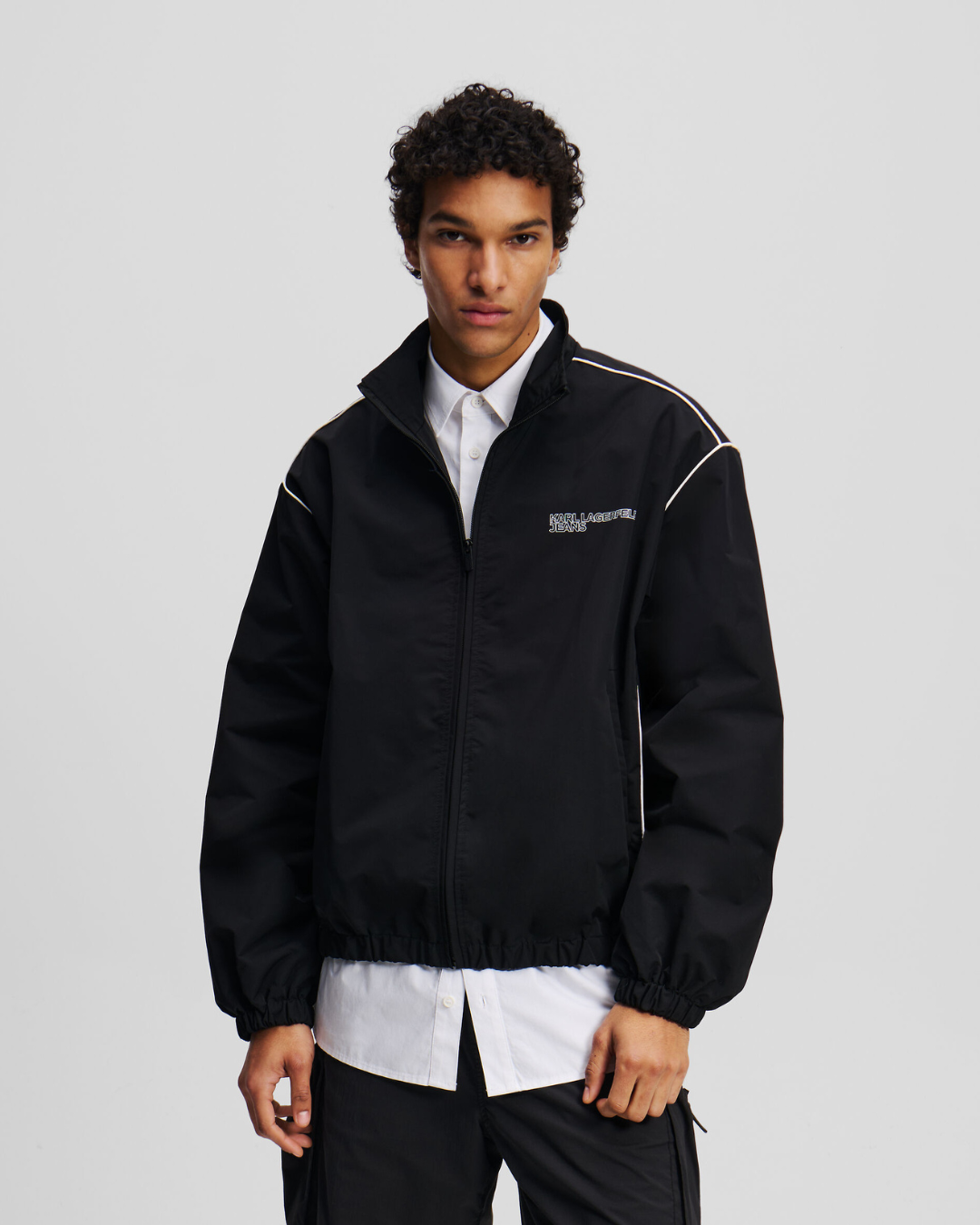 Karl Lagerfeld Jeans - KLJ Zip Up Piping Jacket - Nero