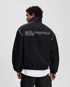 Karl Lagerfeld Jeans - KLJ Zip Up Piping Jacket - Black