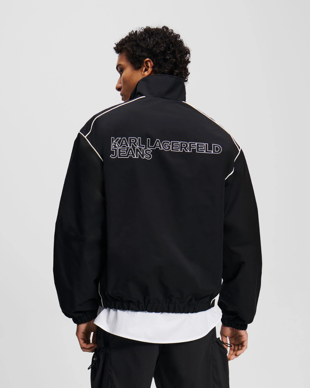 Karl Lagerfeld Jeans - KLJ Zip Up Piping Jacket - Nero