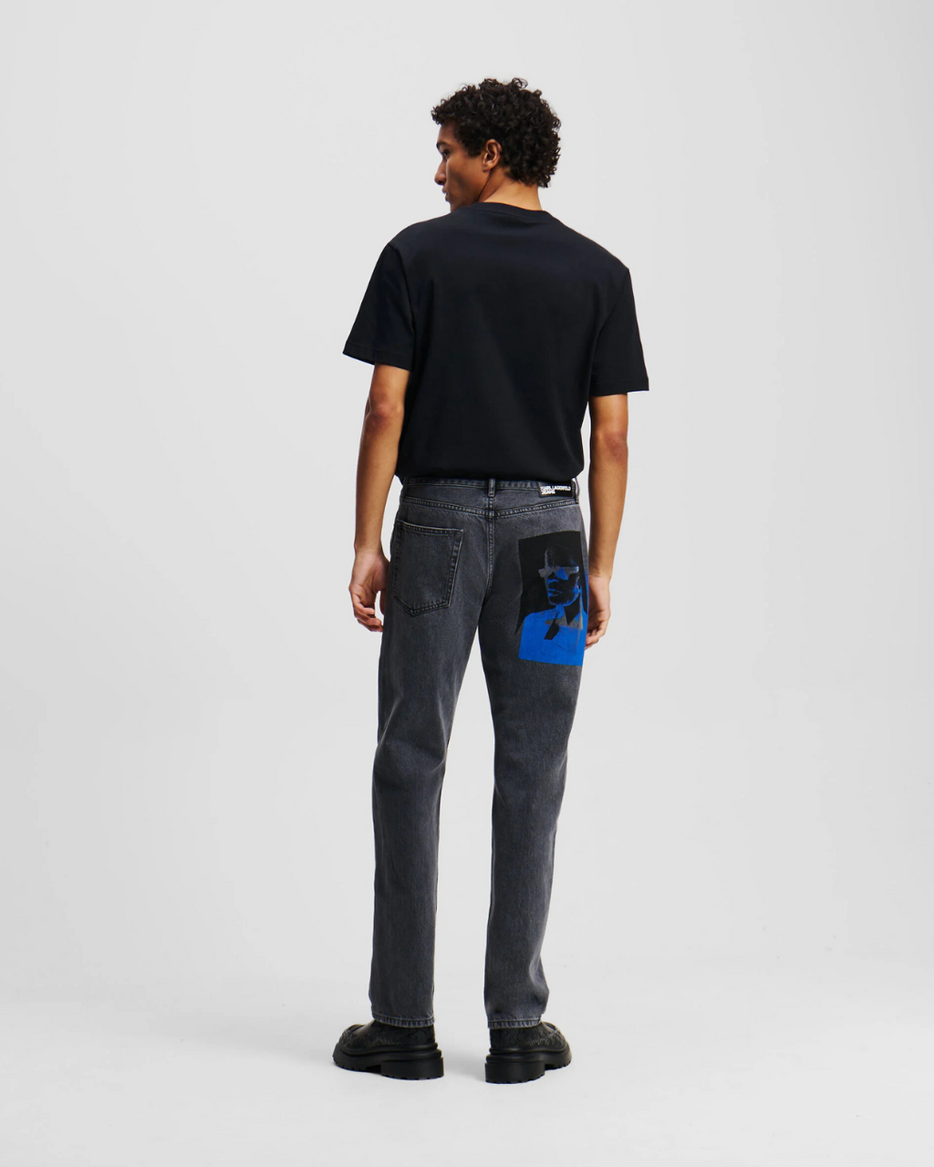 Karl Lagerfeld Jeans - KLJ Straight Printed Denim - Black