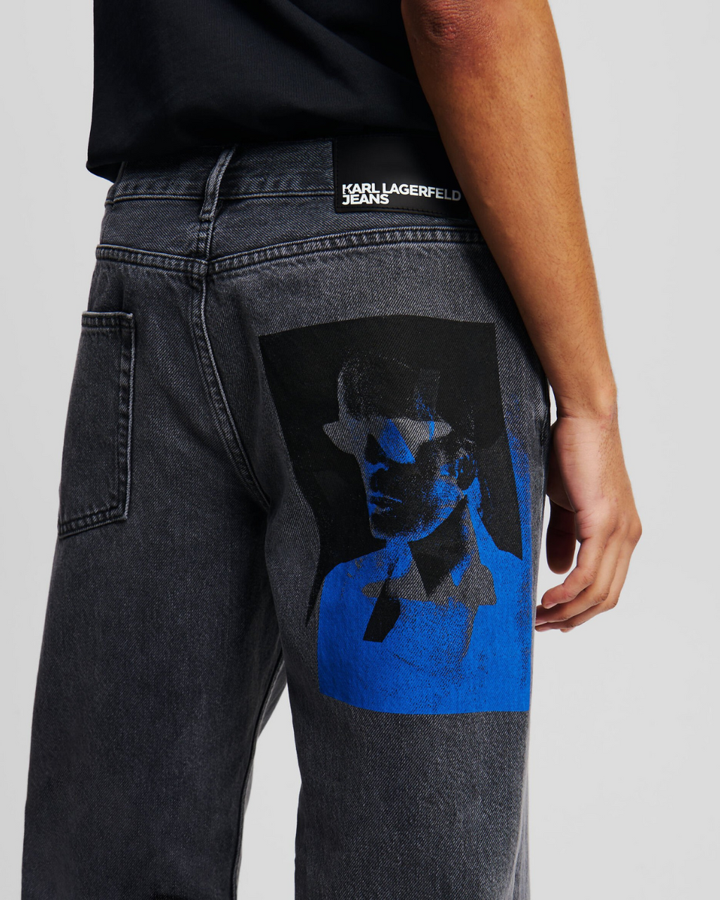 Karl Lagerfeld Jeans - KLJ Straight Printed Denim - Black