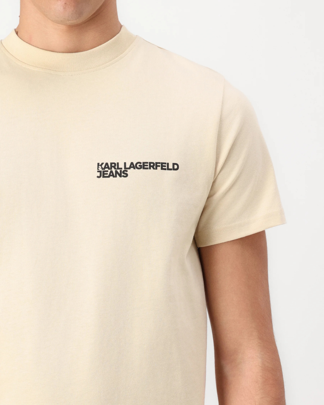 Karl Lagerfeld Jeans - KLJ Slim SS Tee - Beige