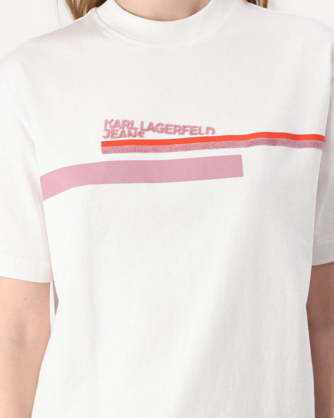 Karl Lagerfeld Jeans - KLJ Reg Placed Logo Tee - Bianco