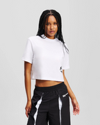 Karl Lagerfeld Jeans - KLJ Reg Cropped Monogram Tee - White