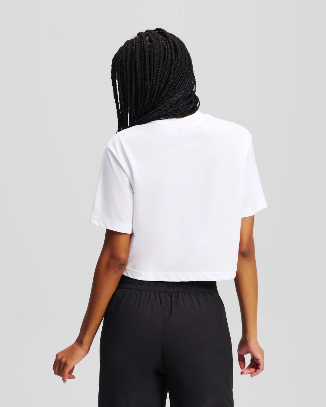 Karl Lagerfeld Jeans - KLJ Reg Cropped Monogram Tee - Bianco