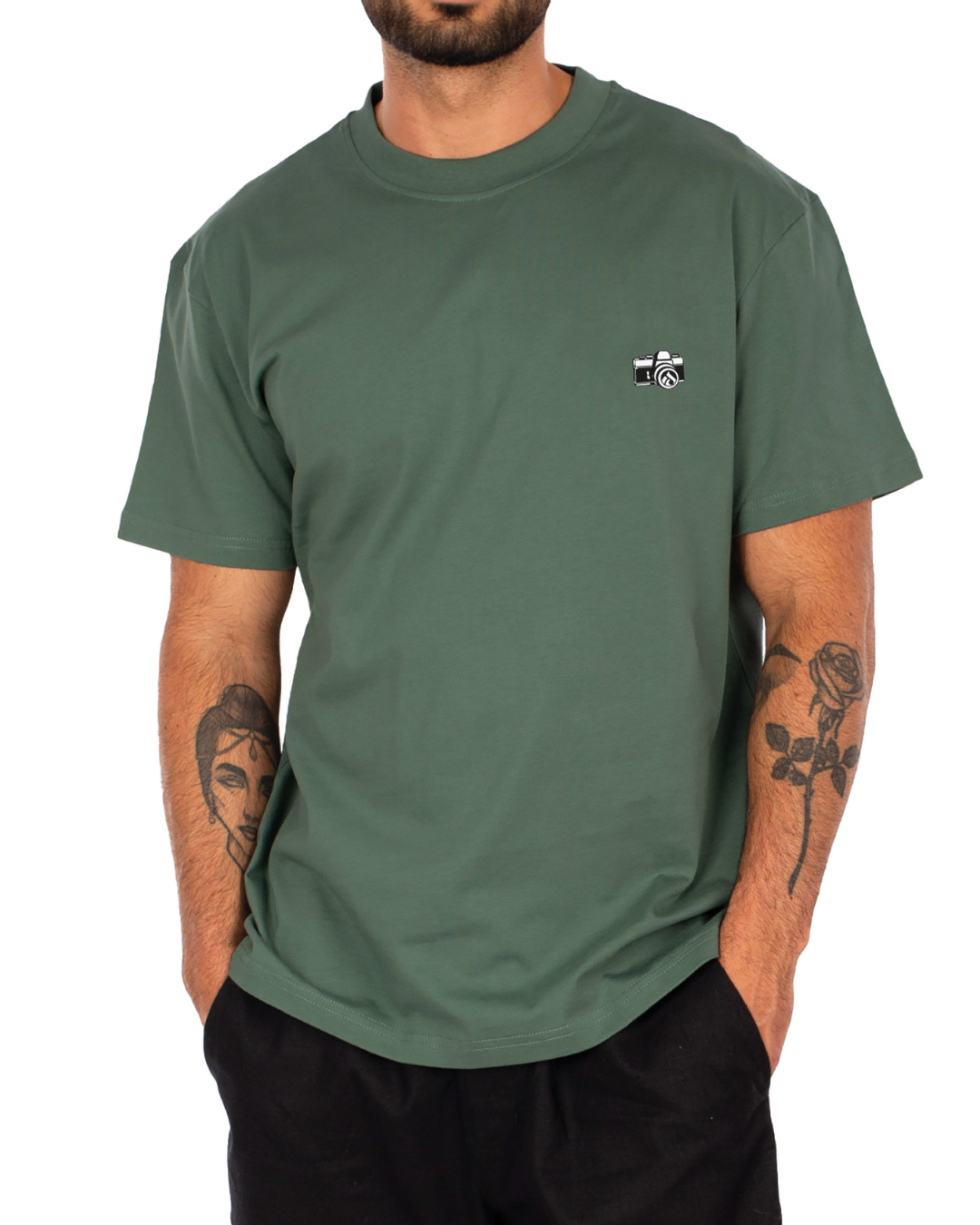 Iriedaily - Spiegelreflex T-Shirt - Verde